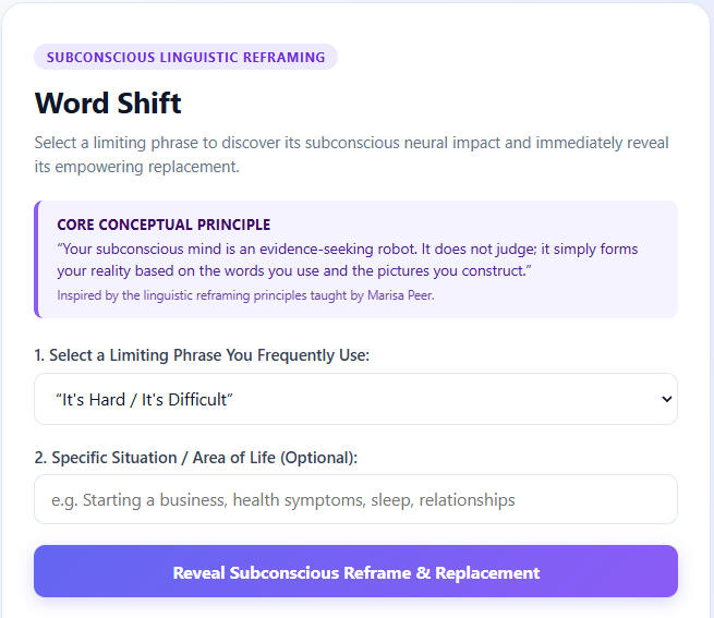 WORD SHIFT WORD SHIFT
